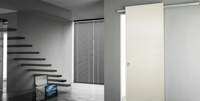minimalist sliding door